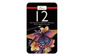 Kirjoitus- ja piirustustarvikkeet - Creative Craft Group Colored pencils 12 pcs. in metal box - AR0231/GE