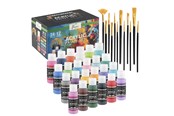 Harrastustarvikkeet - Creative Craft Group Acrylic paint. 24 * 59ml + 12 brushes - AR0765/GE