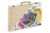 Harrastustarvikkeet - Creative Craft Group Art set 79 pieces in wooden case - AR0973/GE