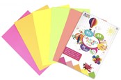 Paperit, valokuvapaperit ja tarrat - Creative Craft Group Copy paper A4 FLOUR 75g. 40 sheets ass. - CR0009/GE