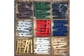 Harrastustarvikkeet - Creative Craft Group Clothes peg mini 54 pcs. ass. - CR8035/GE