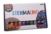 Harrastustarvikkeet - Hobby Mate Stone paint 10*30ml PRIMARY colors - HOBBY1397