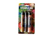 Harrastustarvikkeet - Hobby Mate Stone paint 3*30ml. Light brown-Brown-Salmon. - HOBBY842
