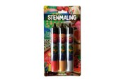 Harrastustarvikkeet - Hobby Mate Stone Paint 3*30ml Red-Gold-Silver. - HOBBY845