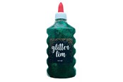 Harrastustarvikkeet - Hobby Mate Glitter glue GREEN 177 ml - Lim04