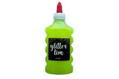 Harrastustarvikkeet - Hobby Mate Glitter Glue Pastel YELLOW 177 ml - Lim07