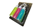 Harrastustarvikkeet - Hobby Mate Glitter Glue Laser 6*23g. Pastel colors. - Lim119