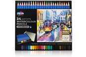 Harrastustarvikkeet - Zieler Watercolor pencils 24 pcs. in box - Z09299250