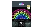Harrastustarvikkeet - Zieler Black paper pad A4 30 sheets140g - Z09299337