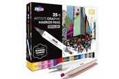 Harrastustarvikkeet - Zieler Twin Markers 25 plus 1 pc. - Z09299541