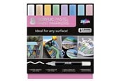 Harrastustarvikkeet - Zieler 8 Acrylic Paint Markers Pastel color - Z09299561