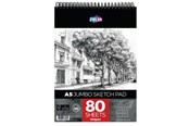 Harrastustarvikkeet - Zieler Sketchbook JUMBO SPIRAL A5 140g. - Z09608108