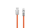 USB kaapelit - Dudao L24AL USB-A - Lightning angled cable with 180° rotation 30W 1m - orange - 6973687248383