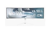 Näyttö - 49" Arozzi Nova 49” Curved computer monitor - AZ-NO-49TUW165-WT