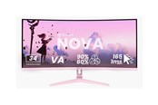 Näyttö - 34" Arozzi Nova 34″ Curved computer monitor - AZ-NO-34T2K165-PNK