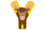 Luovat leikit - Small Foot - Wooden Animal Children's Letter - Y - 12532