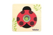 Palapelit - Beleduc - Wooden Layered Puzzle Ladybug Puu - 10140