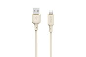 USB kaapelit - Dudao L7SL USB-A - Lightning 5A cable 1m - beige - 6976625331048