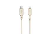 USB kaapelit - Dudao  L7SCL USB-C - Lightning cable 30W 1m - beige - 6976625331079