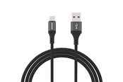 USB kaapelit - Dudao L3ST USB-A - USB-C 5A Cable 1.2m Braided - Black - 6976625333035