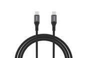 USB kaapelit - Dudao L3CC USB-C - USB-C 60W 1.2m Braided Cable - Black - 6976625333059