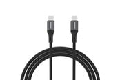 USB kaapelit - Dudao L3CC USB-C - USB-C 60W 2m Braided Cable - Black - 6976625333066