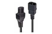 Virtakaapelit (ulkoinen) - Lindy Hot Condition Type - power extension cable - IEC 60320 C14 to IEC 60320 C15 - 2 m - 30314