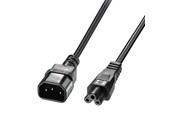 Virtakaapelit (ulkoinen) - Lindy C5 to C14 Mains Cable - 2m - 30341