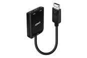Näyttökaapeli - Lindy - video/audio splitter - MST hub DisplayPort - 2 ports - 38433