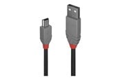 USB kaapelit - Lindy Anthra Line - USB cable - USB to mini-USB Type B - 1 m - 36722