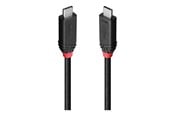 USB kaapelit - Lindy Black Line - USB-C cable - 24 pin USB-C to 24 pin USB-C - 1 m - 37001