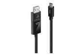 Näyttökaapeli - Lindy - video adapter cable - 24 pin USB-C to DisplayPort - 1 m - 43341