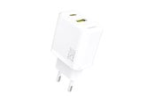Puhelin - Adapterit & Laturit - Dudao A26T GaN 25W USB-A USB-C Charger - White - 6976625334087