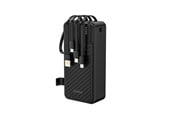 Powerbank - Dudao K11 Max Powerbank with Built-in Cables Powerbank - musta - 30000 mAh - 6977196681914