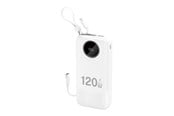 Powerbank - Dudao K13Pro 20000mAh Powerbank with Built-in Cable - White Powerbank - Valkoinen - 20000 mAh - 6977196682348
