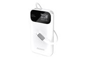 Powerbank - Dudao K31 10000 mAh 22.5W PD Powerbank with Built-in Cable - White Powerbank - Valkoinen - 10000 mAh - 6977196682003
