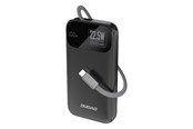 Powerbank - Dudao K31 10000 mAh 22.5W PD Powerbank with Built-in Cable - Black Powerbank - musta - 10000 mAh - 6977196682362