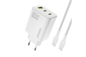 Puhelin - Adapterit & Laturit - Dudao A29C 65W GaN Wall Charger + USB-C Cable - White - 6976625334926