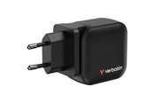 Puhelin - Adapterit & Laturit - Verbatim Mini GaN Charger 70W 3 Port US plug with EU and UK adaptors - 32229
