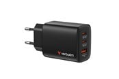 Puhelin - Adapterit & Laturit - Verbatim Essentials GaN Charger 65W EU plug Black - 32352