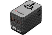 Puhelin - Adapterit & Laturit - Verbatim Charge 'n' Travel 170W Universal Travel Adapter - Black - 30190