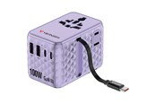 Puhelin - Adapterit & Laturit - Verbatim Charge ’n’ Travel 100W Travel Adapter w/ Cable Pur - 30193