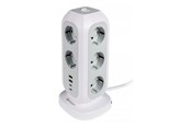 Virtakaapelit (ulkoinen) - Verbatim EUPT-01 - power strip - 15-in-1 European multi plug extension - 3600 Watt - 49547