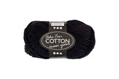 Lanka & tarvikkeet - Creativ Company - Cotton yarn Size 8/8 L: 80-85 M Black - 50gr. - 461310