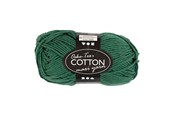 Lanka & tarvikkeet - Creativ Company - Cotton yarn Size 8/8 L: 80-85 M Dark green - 50gr. - 461290