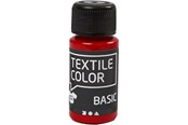 Kirjoitus- ja piirustustarvikkeet - Creativ Company - Textile Color Semi-opaque Textile Paint - Red 50ml - 34202