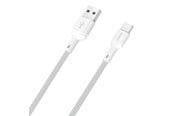 USB kaapelit - Dudao L9T 5A USB-A - USB-C Cable 1m - White - 6976625335534