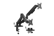 Näytön kiinnitys - Gembird Adjustable desk display mounting arm with USB ports 2-displays 17"-32" - MA-DA2U-01