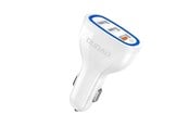 Puhelin - Adapterit & Laturit - Dudao car charger quick charge Quick Charge 3.0 QC3.0 2.4A 18W 3x USB white (R7S white) - 6970379615812