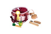 Roolileikit - Small Foot - Horse Grooming Kit with Bag Red - 12705